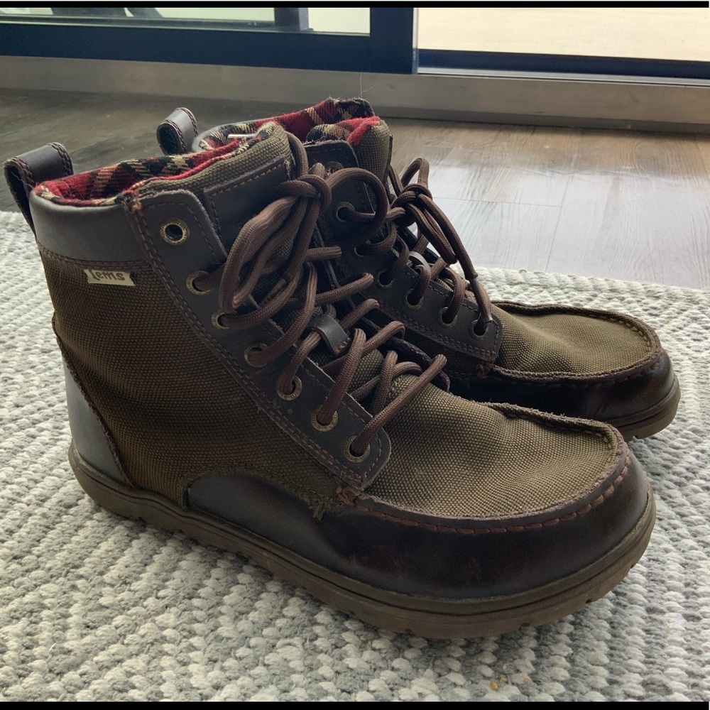 Lem’s Boulder Boot Timber Minimalist Hiking Boot